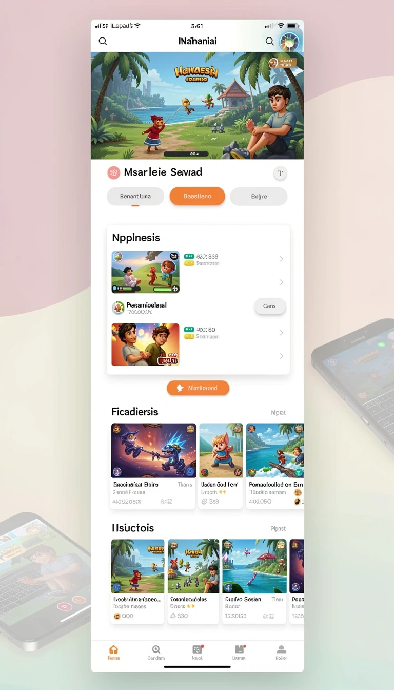 Beragam pilihan permainan menarik dalam aplikasi Aplikasi popwin Ringan untuk Android.