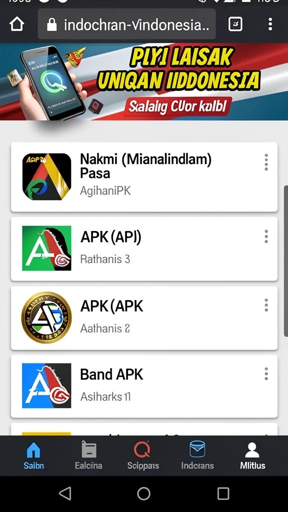 Beragam pilihan permainan menarik dalam aplikasi Aplikasi tv888 Ringan untuk Android.