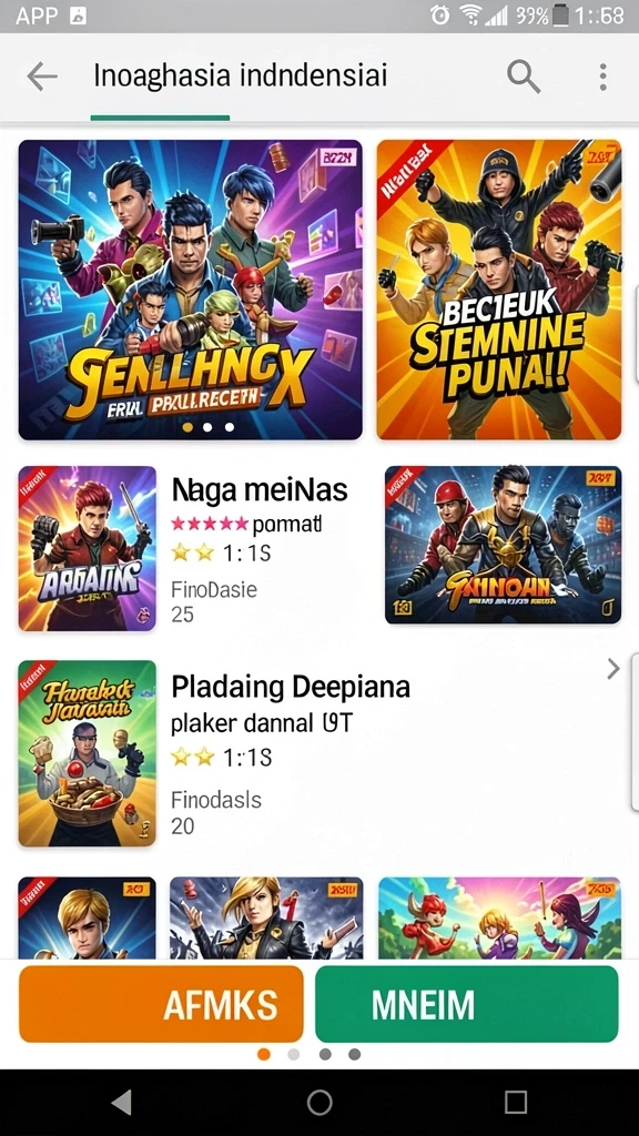 Beragam pilihan permainan menarik dalam aplikasi pk95 APK Full Version untuk Android.